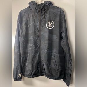 HK Army Men's Black Camouflage Windbreaker